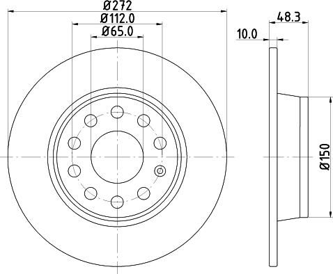 Mintex MDC2205 - Тормозной диск autospares.lv