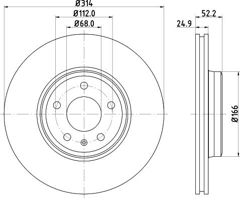 Mintex MDC2200C - Тормозной диск autospares.lv