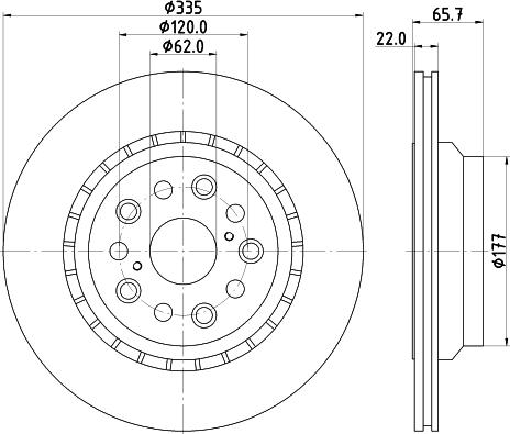 Mintex MDC2271L - Тормозной диск autospares.lv