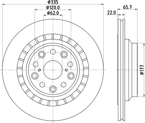 Mintex MDC2271R - Тормозной диск autospares.lv