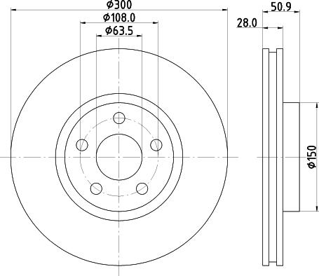 Mintex MDC2764 - Тормозной диск autospares.lv