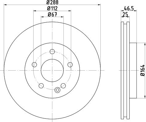 Mintex MDC2767 - Тормозной диск autospares.lv