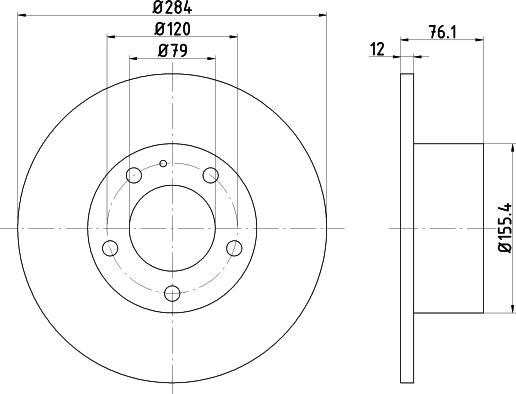 Mintex MDC270 - Тормозной диск autospares.lv