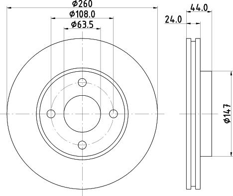 Mintex MDC799 - Тормозной диск autospares.lv