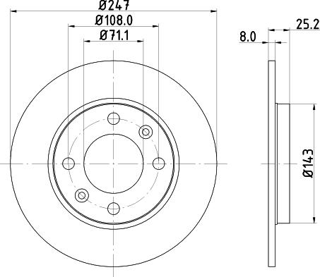 Mintex MDC794 - Тормозной диск autospares.lv