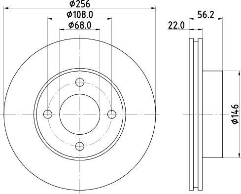 Mintex MDC795 - Тормозной диск autospares.lv