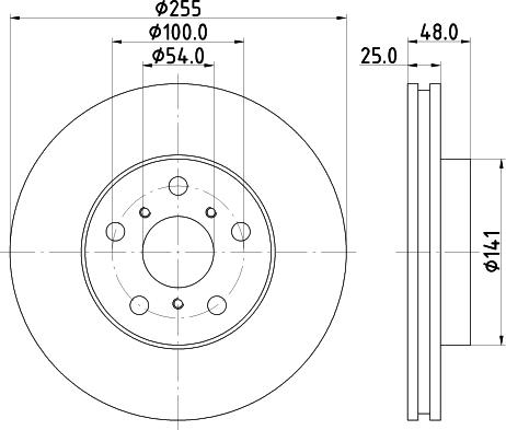 Mintex MDC746 - Тормозной диск autospares.lv