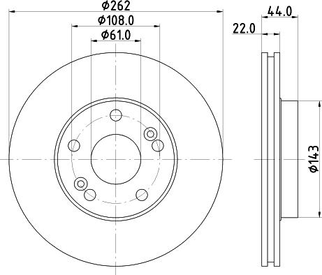 Mintex MDC763 - Тормозной диск autospares.lv