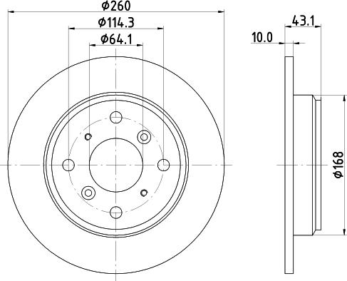 Mintex MDC783 - Тормозной диск autospares.lv