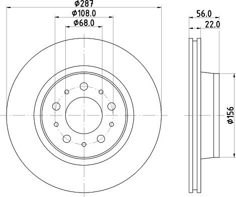 Mintex MDC735 - Тормозной диск autospares.lv