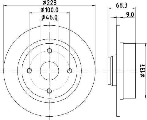 Mintex MDC733 - Тормозной диск autospares.lv