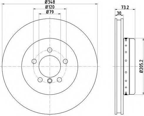 Mintex MDCB2596 - Тормозной диск autospares.lv