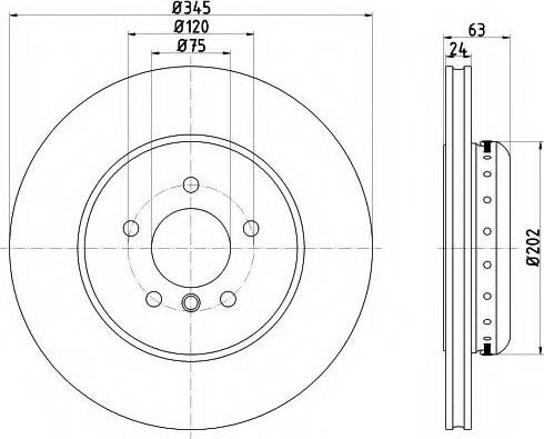 Mintex MDCB2586 - Тормозной диск autospares.lv