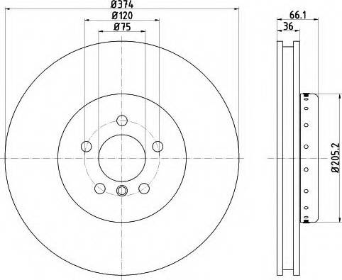 Mintex MDCB2588R - Тормозной диск autospares.lv