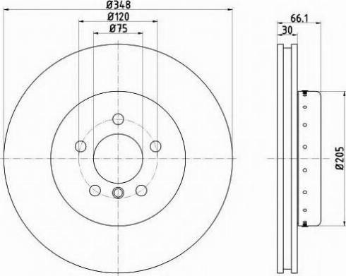 Mintex MDCB2582 - Тормозной диск autospares.lv