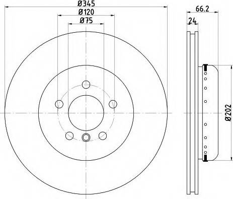 Mintex MDCB2579 - Тормозной диск autospares.lv