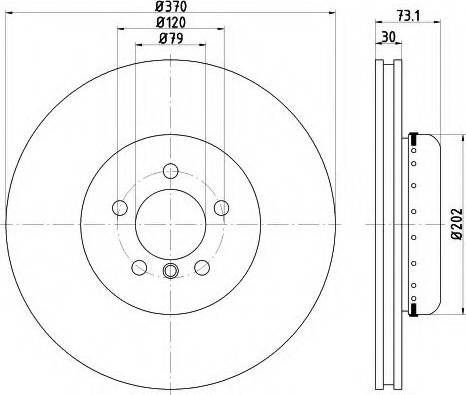 Mintex MDCB2575 - Тормозной диск autospares.lv