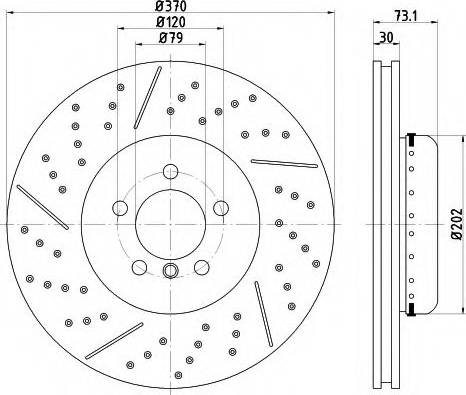 Mintex MDCB2576 - Тормозной диск autospares.lv