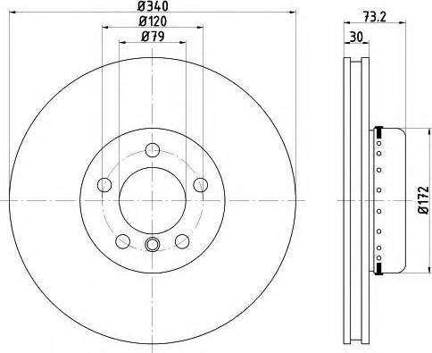 Mintex MDCB2571 - Тормозной диск autospares.lv