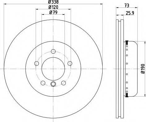 Mintex MDCB2577 - Тормозной диск autospares.lv