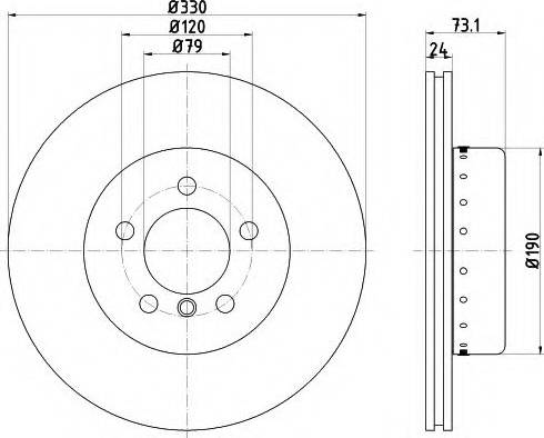 Mintex MDCB2625 - Тормозной диск autospares.lv