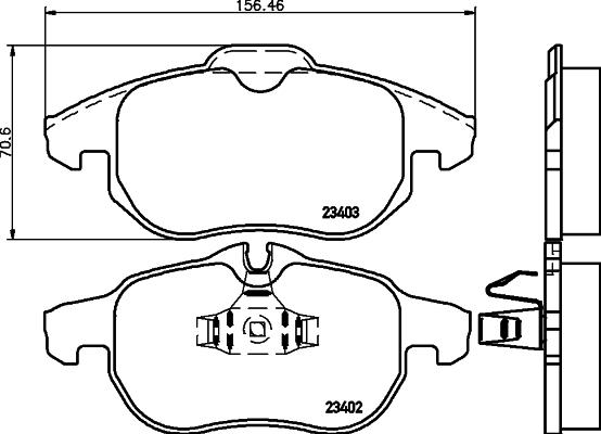 Mintex MDK0193 - Дисковый тормозной механизм, комплект autospares.lv