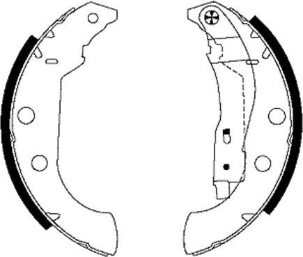 Mintex MFR449 - Комплект тормозных колодок, барабанные autospares.lv