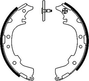 Mintex MFR411 - Комплект тормозных колодок, барабанные autospares.lv