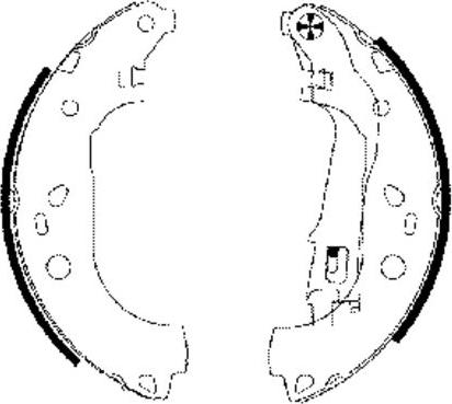 Mintex MFR596 - Комплект тормозных колодок, барабанные autospares.lv