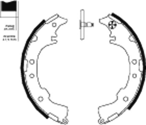 Mintex MFR569 - Комплект тормозных колодок, барабанные autospares.lv