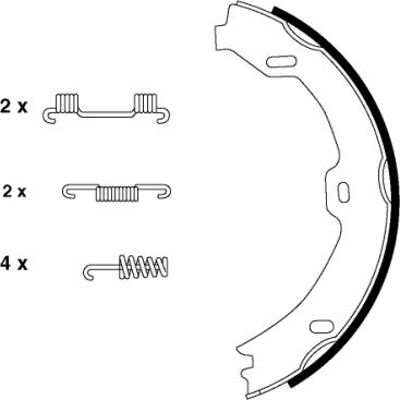 Mintex MFR568 - Комплект тормозов, ручник, парковка autospares.lv