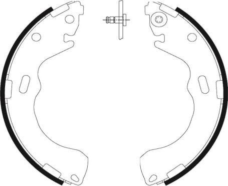 Mintex MFR505 - Комплект тормозных колодок, барабанные autospares.lv