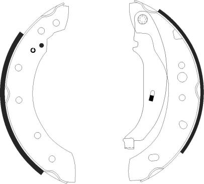 Mintex MFR589 - Комплект тормозных колодок, барабанные autospares.lv