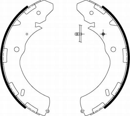 Mintex MFR653 - Комплект тормозных колодок, барабанные autospares.lv