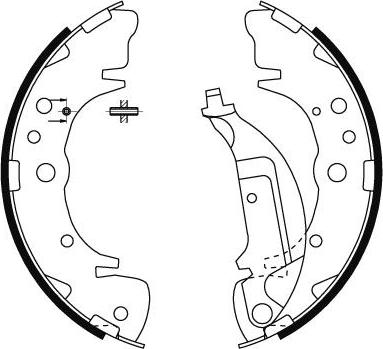 Mintex MFR667 - Комплект тормозных колодок, барабанные autospares.lv