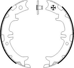 Mintex MFR611 - Комплект тормозов, ручник, парковка autospares.lv