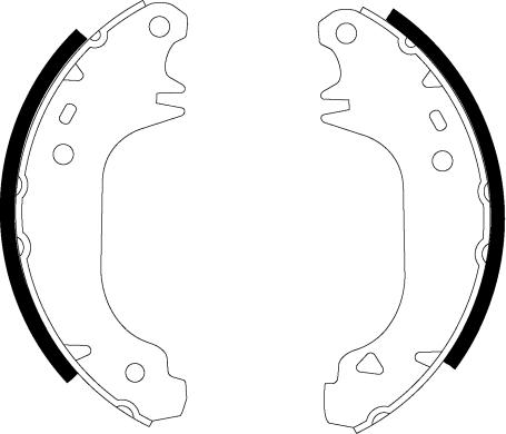 Mintex MFR176 - Комплект тормозных колодок, барабанные autospares.lv