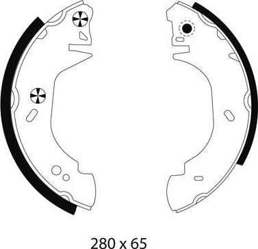 Mintex MFR330 - Комплект тормозных колодок, барабанные autospares.lv