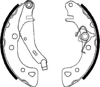 Mintex MFR261 - Комплект тормозных колодок, барабанные autospares.lv