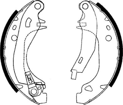 Mintex MFR278 - Комплект тормозных колодок, барабанные autospares.lv