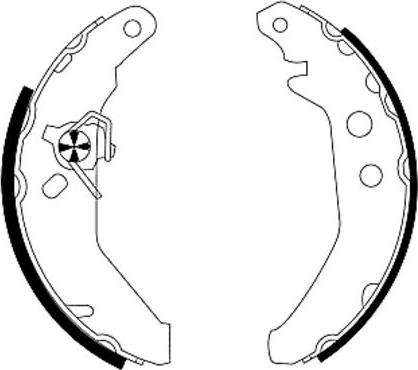 Mintex MFR272 - Комплект тормозных колодок, барабанные autospares.lv