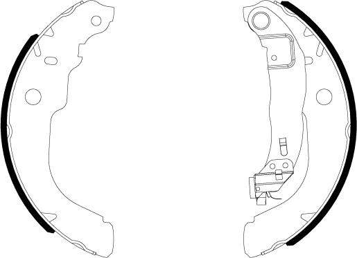 Mintex MFR760 - Комплект тормозных колодок, барабанные autospares.lv