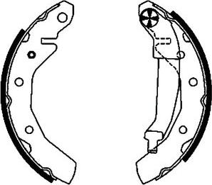 Mintex MFR716 - Комплект тормозных колодок, барабанные autospares.lv