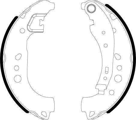 Mintex MFR734 - Комплект тормозных колодок, барабанные autospares.lv