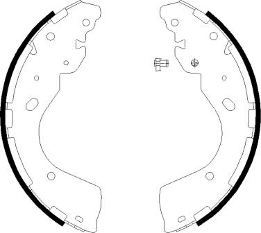 Mintex MFR735 - Комплект тормозных колодок, барабанные autospares.lv