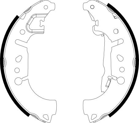 Mintex MFR731 - Комплект тормозных колодок, барабанные autospares.lv