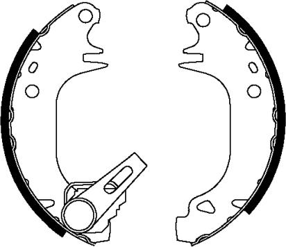 Mintex MFR770 - Комплект тормозных колодок, барабанные autospares.lv