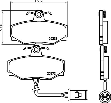 Mintex MGB412 - Тормозные колодки, дисковые, комплект autospares.lv