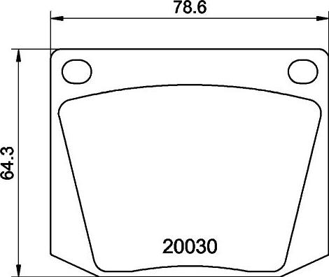 Mintex MGB525 - Тормозные колодки, дисковые, комплект autospares.lv