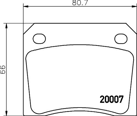 Mintex MGB521 - Тормозные колодки, дисковые, комплект autospares.lv